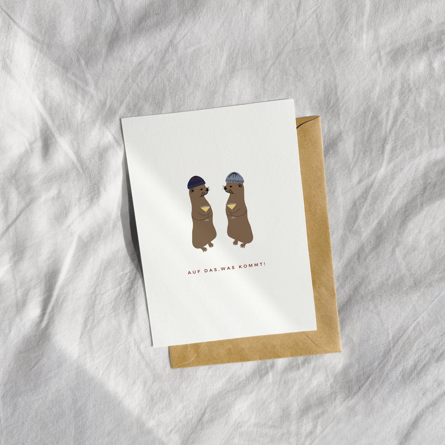 "Auf das, was kommt, Otto" Postkarte
