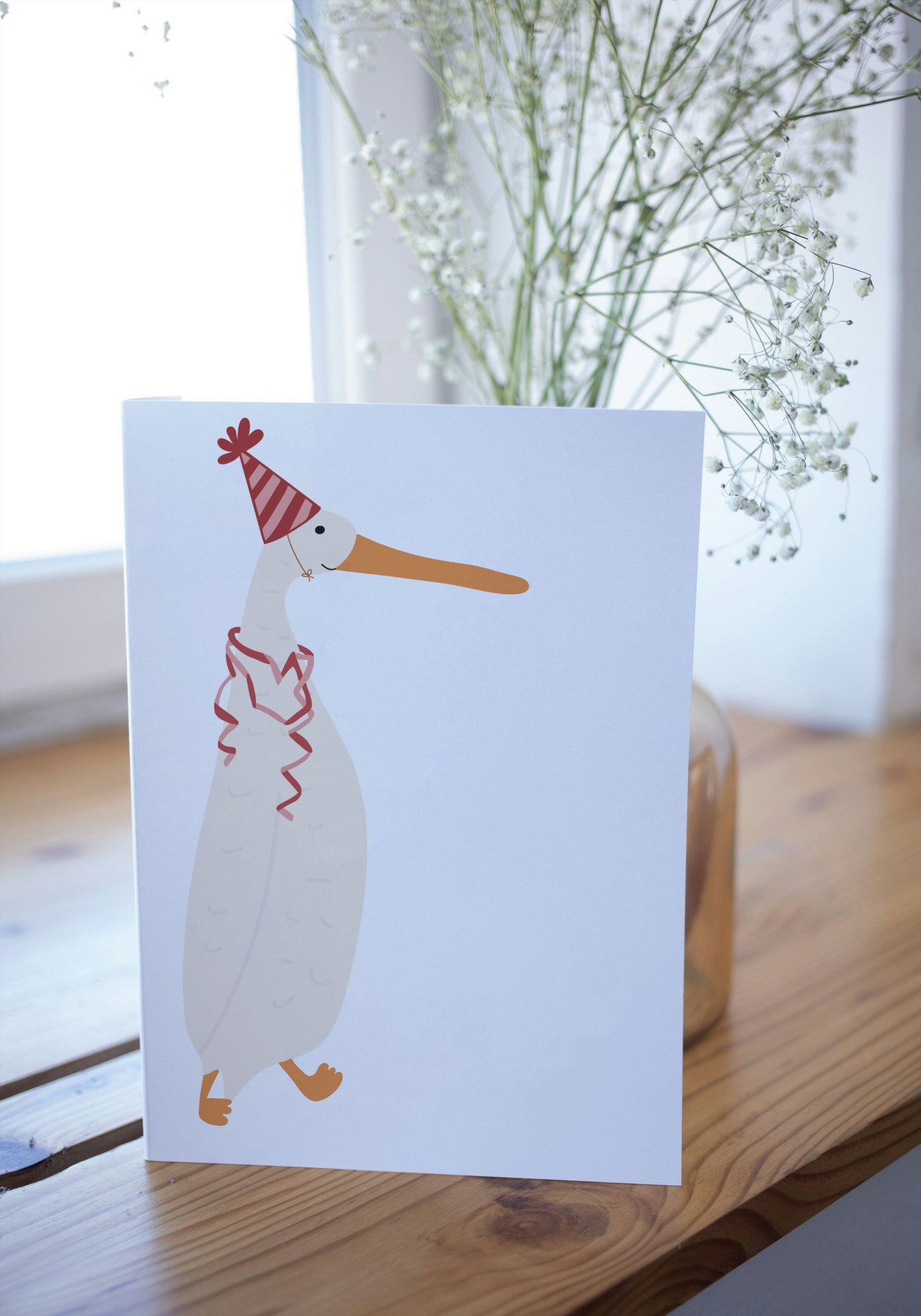 Gans mit Partyhut I