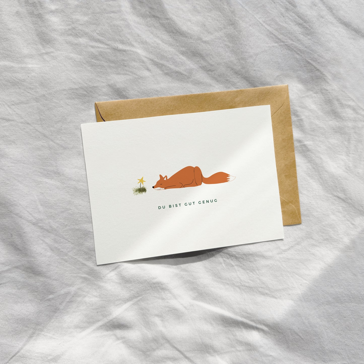 "Du bist gut genug, Fips" Postkarte