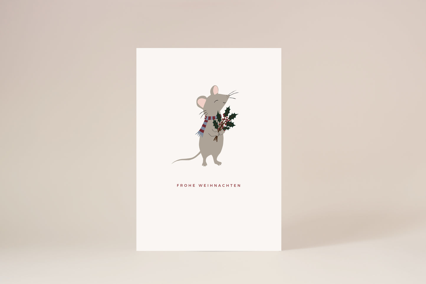 "Frohe Weihnachten, Maus" Postkarte