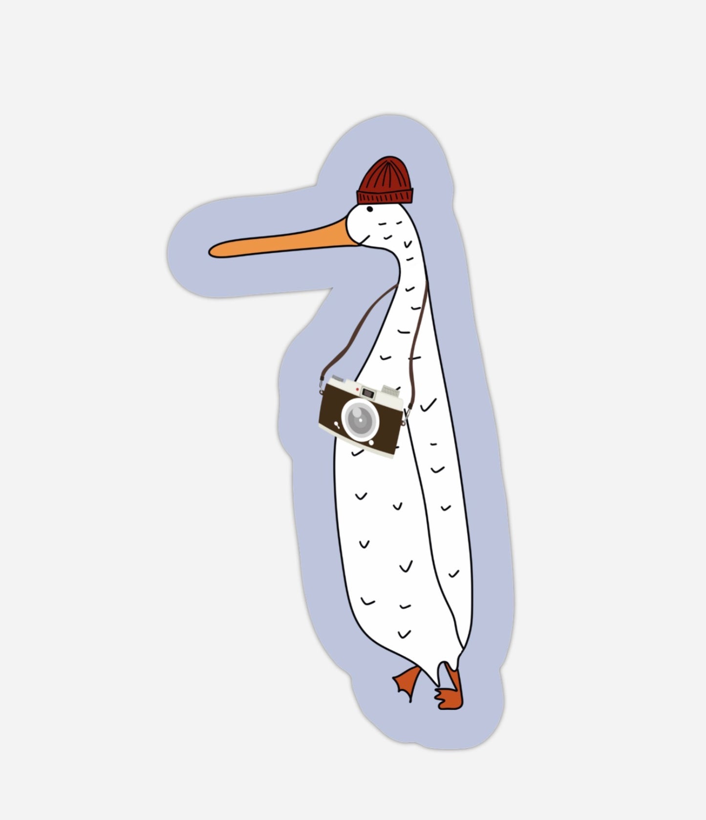Sticker "Gans mit Kamera"