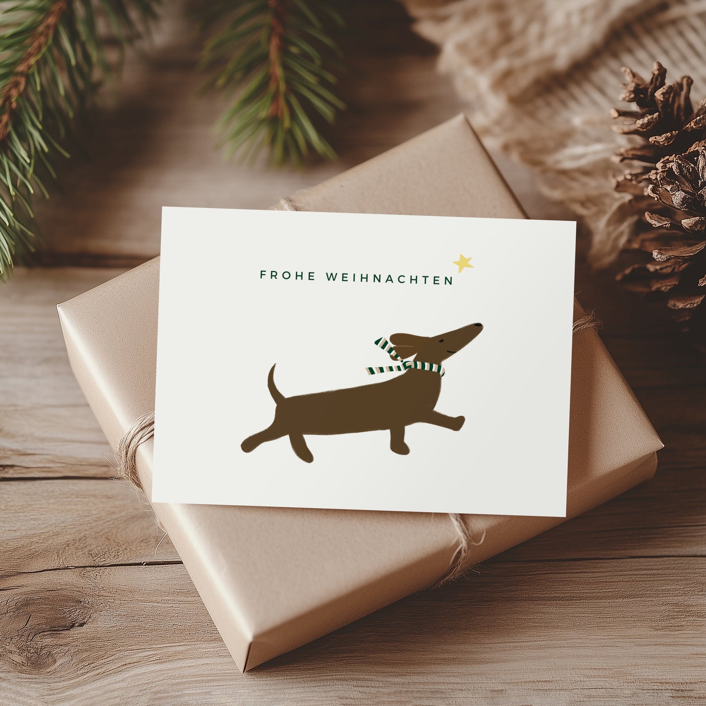 "Happy Dackel" Klappkarte