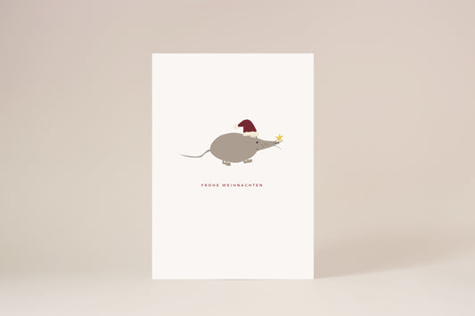 "Weihnachtsmaus" Postkarte