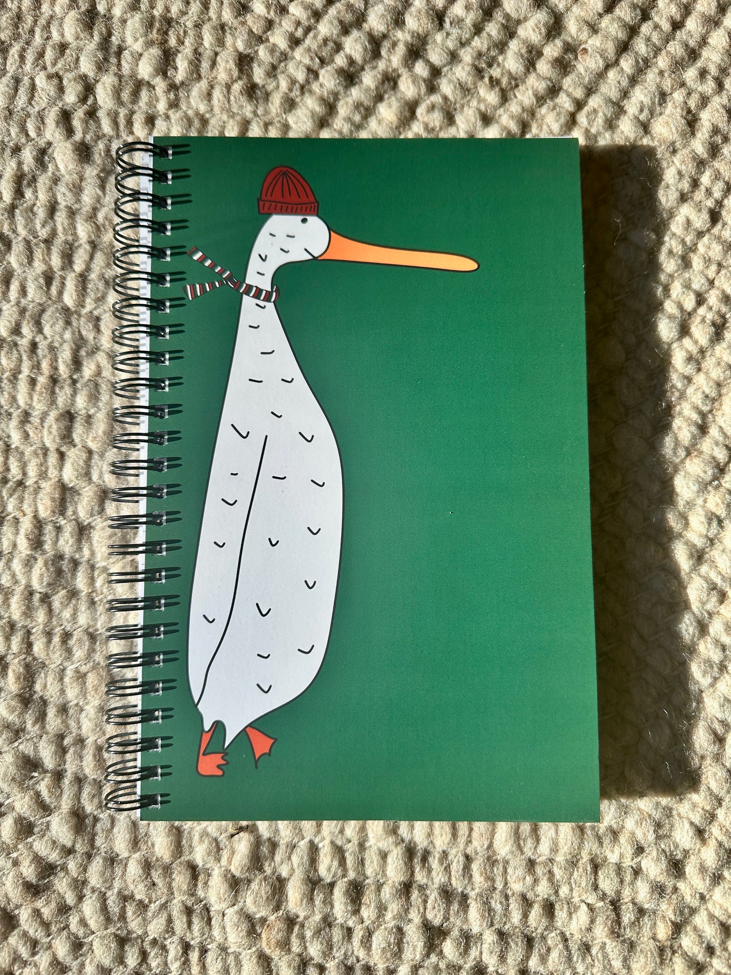 Spiralblock "Gans mit Schal"