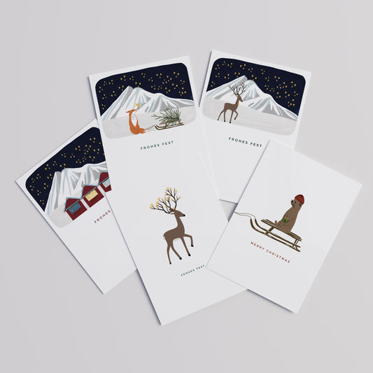 Set: Postkarten Weihnachten