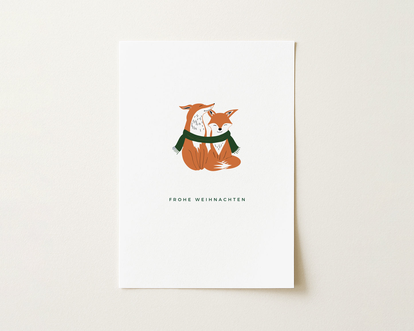 "Frohe Weihnachten, Fips" Postkarte