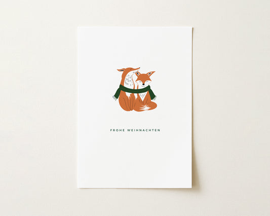 "Frohe Weihnachten, Fips" Postkarte