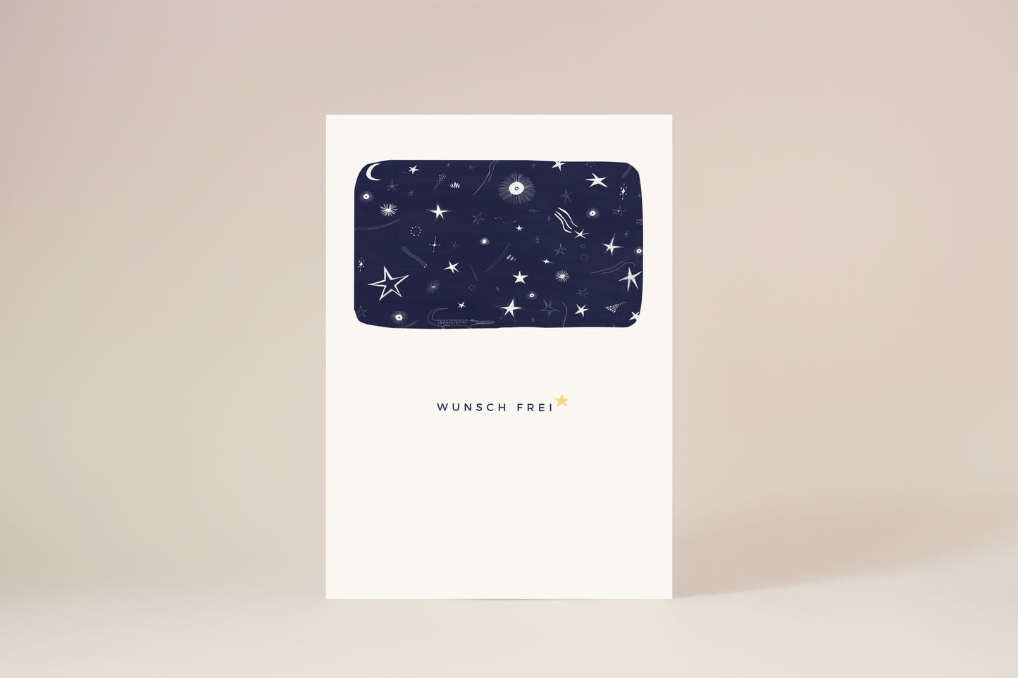 "Wunsch frei" Klappkarte