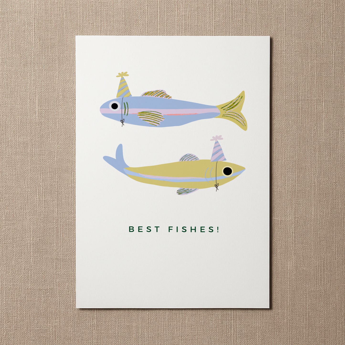 "Best Fishes" Postkarte