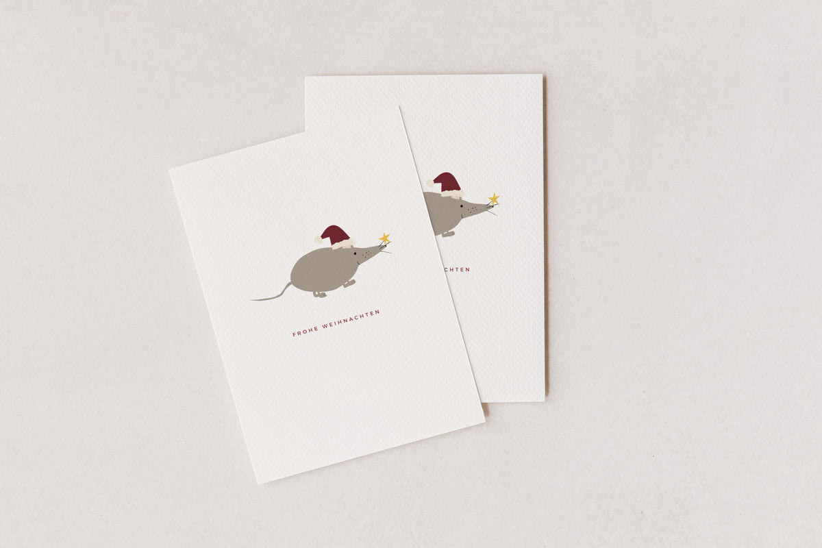 "Weihnachtsmaus" Postkarte