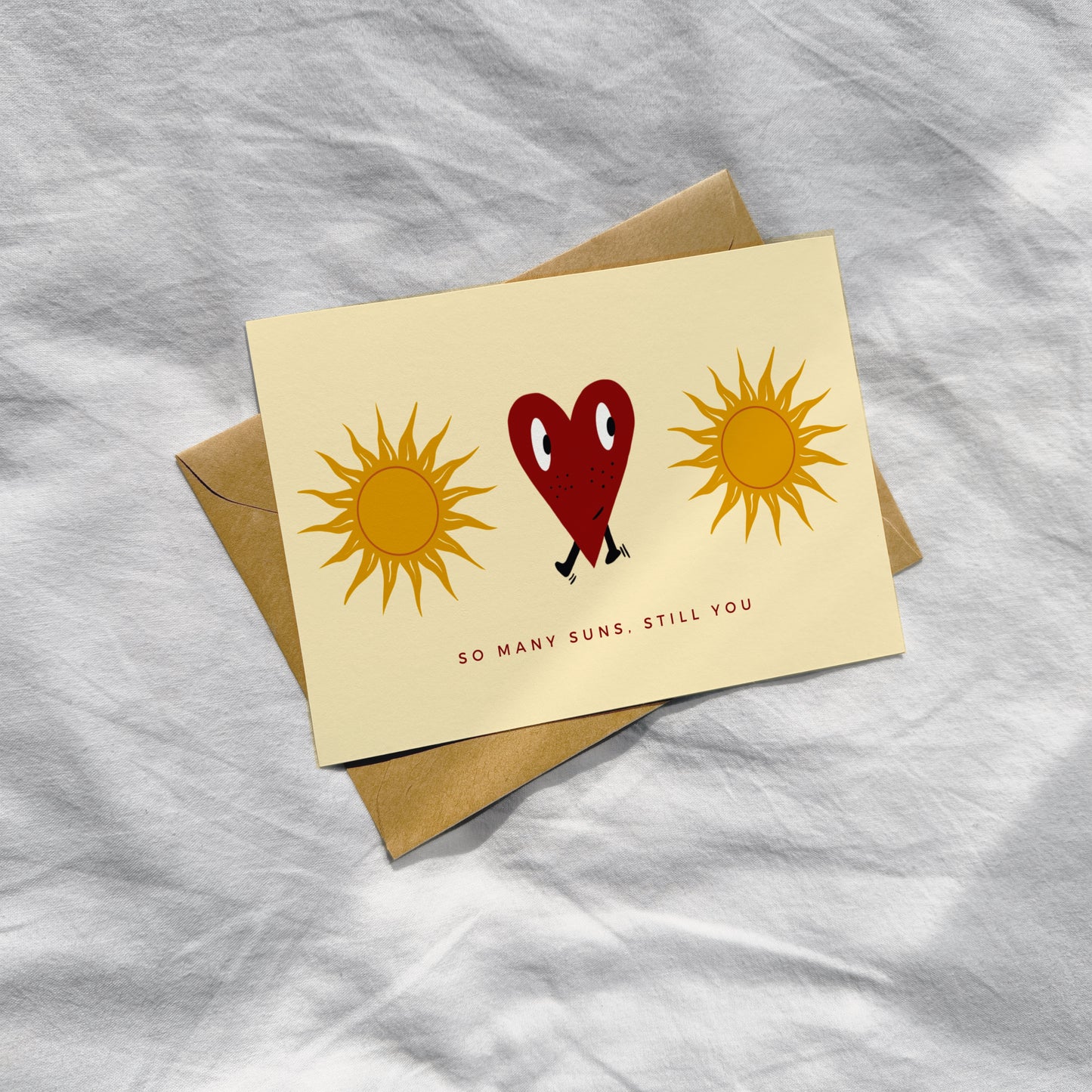 "so many suns" Postkarte