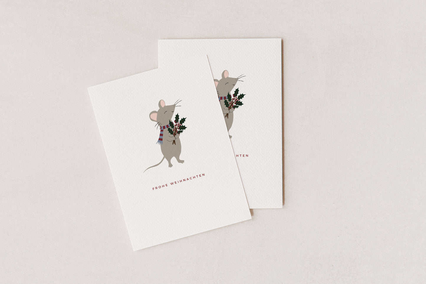 "Frohe Weihnachten, Maus" Postkarte