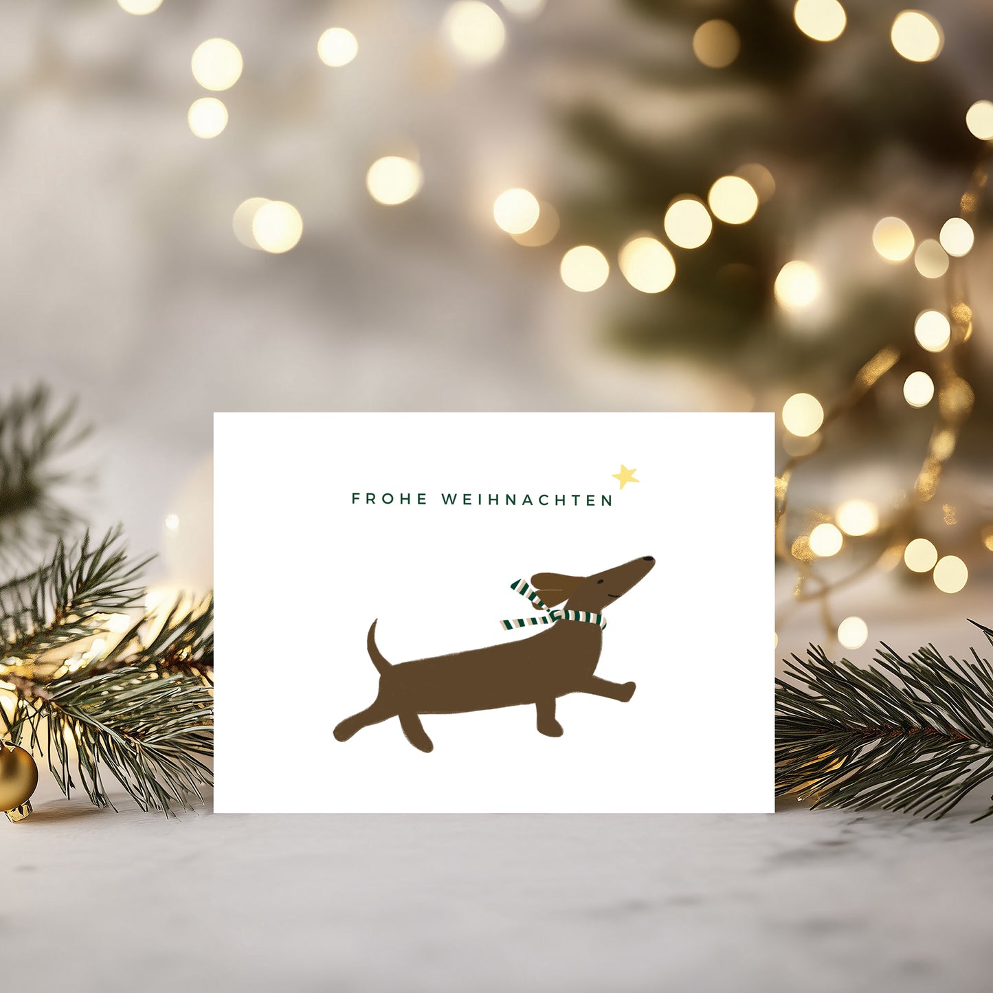 "Happy Dackel" Klappkarte