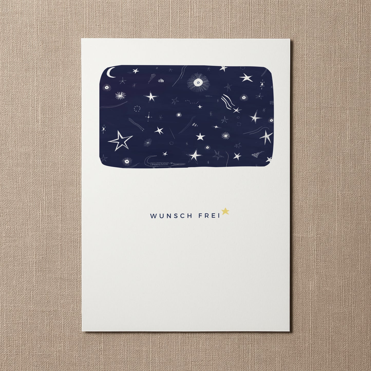 "Wunsch frei" Klappkarte