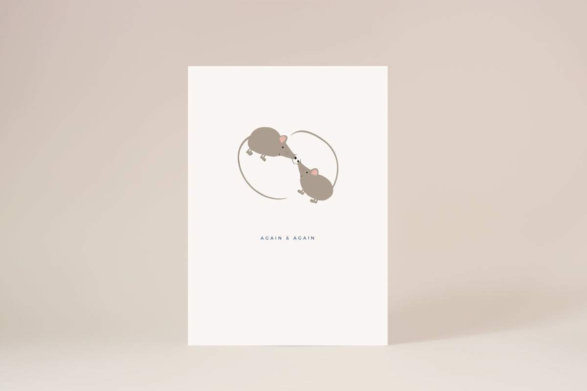 "Again & Again" Postkarte