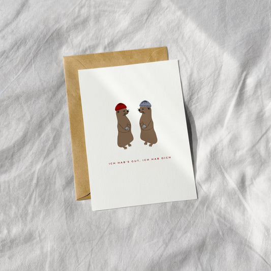 "Ich hab's gut Otto" Postkarte