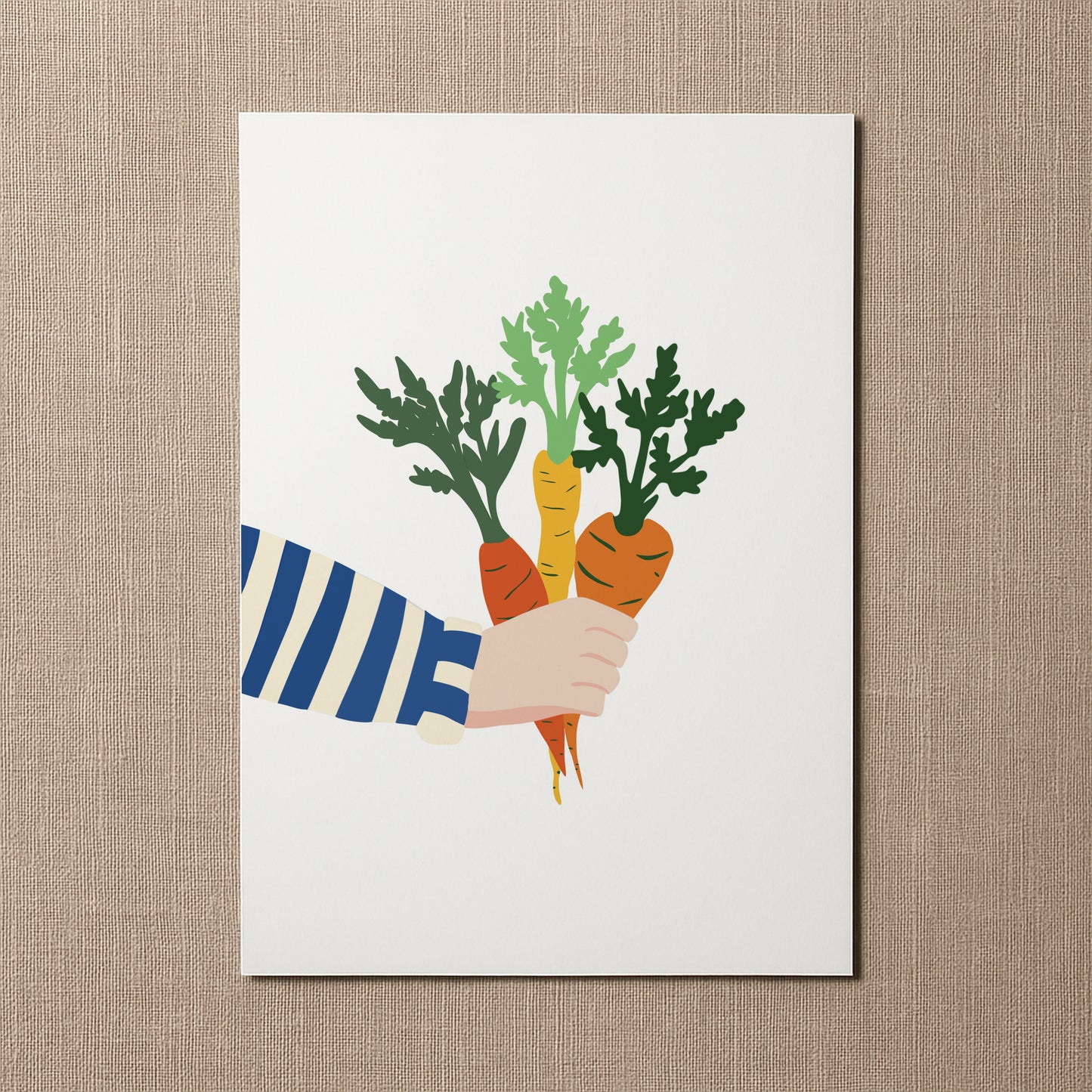 "Karottenstrauß" Postkarte