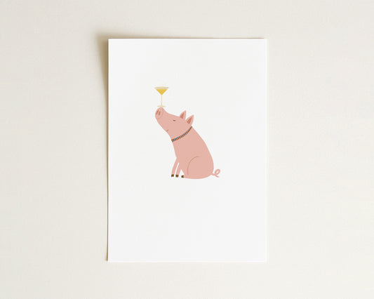 "Cheers, Gloria" Postkarte