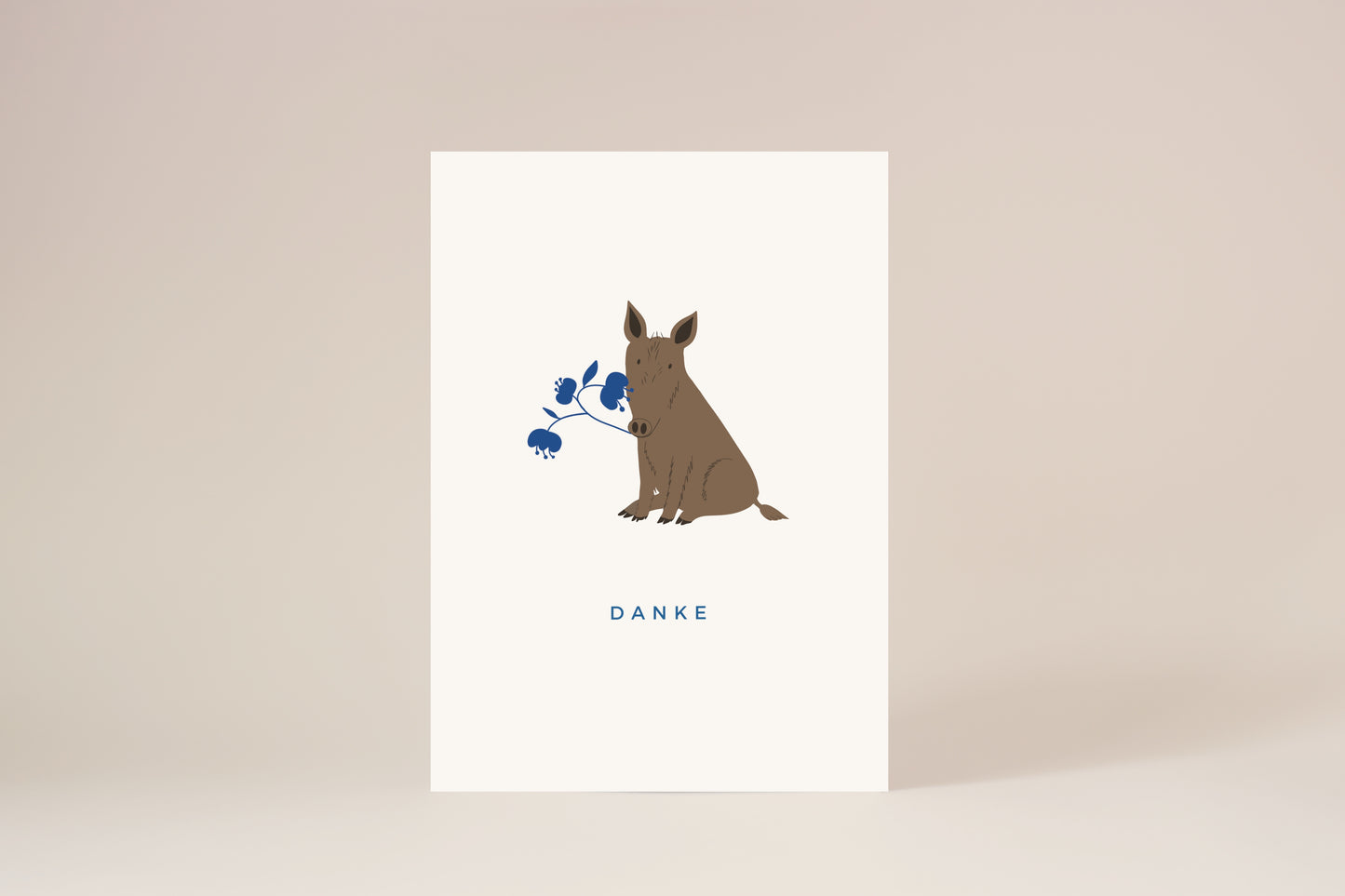 "Willi sagt Danke" Postkarte
