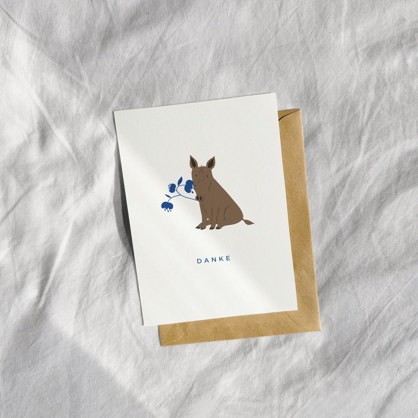 "Willi sagt Danke" Postkarte