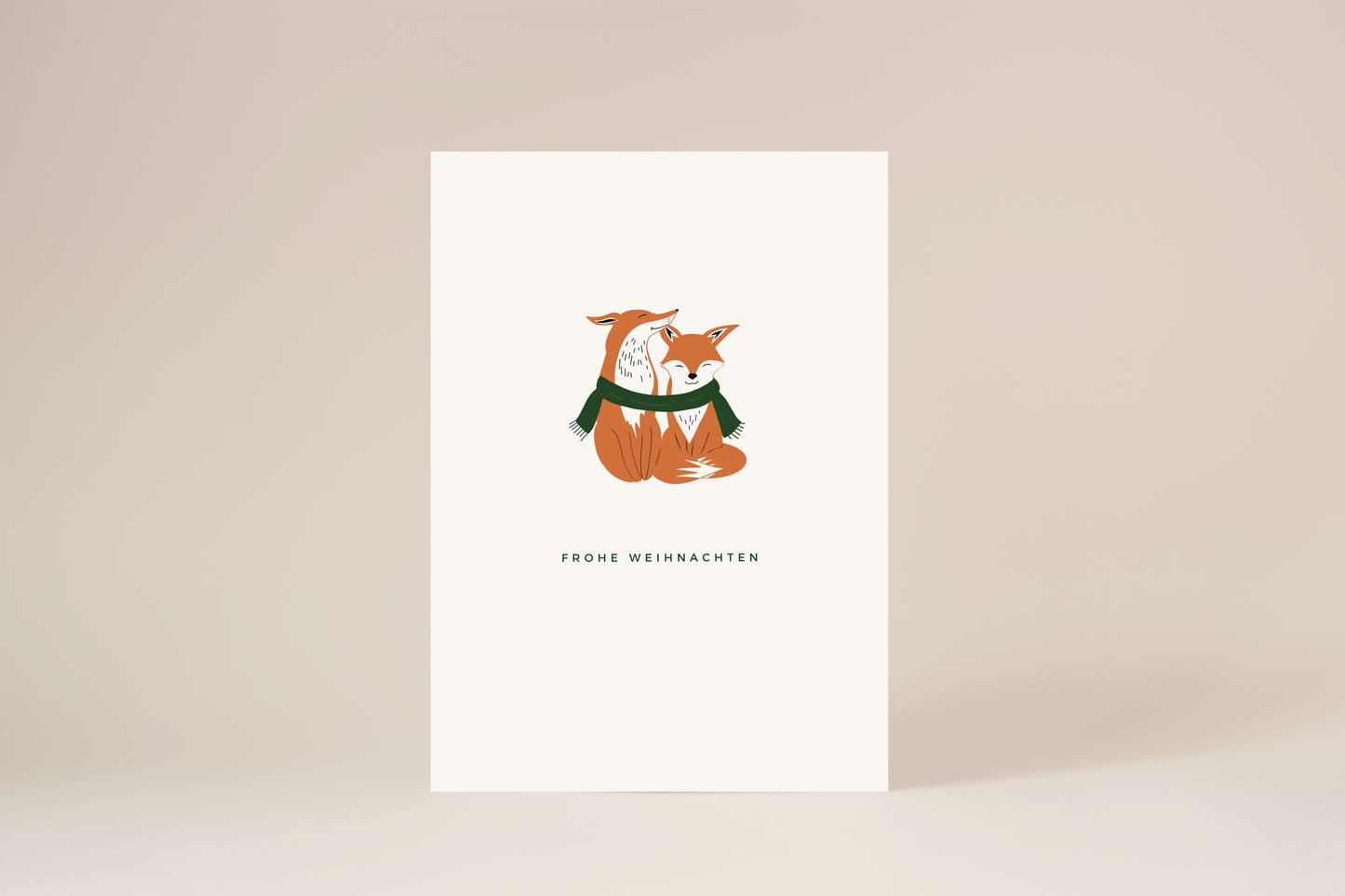 "Frohe Weihnachten, Fips" Postkarte