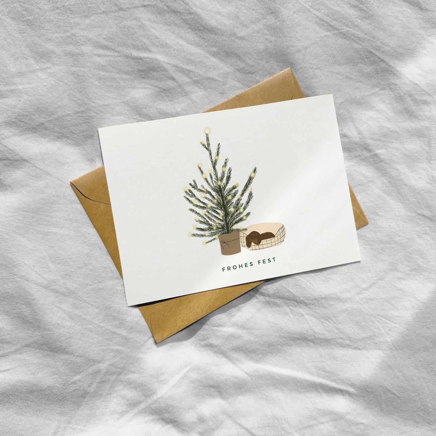 "Cozy Dackel" Klappkarte