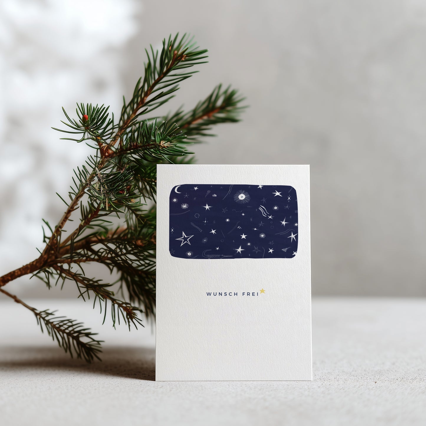 "Wunsch frei" Klappkarte