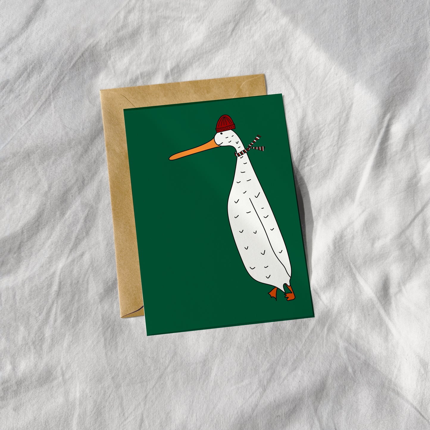 "Gans froh" Postkarte