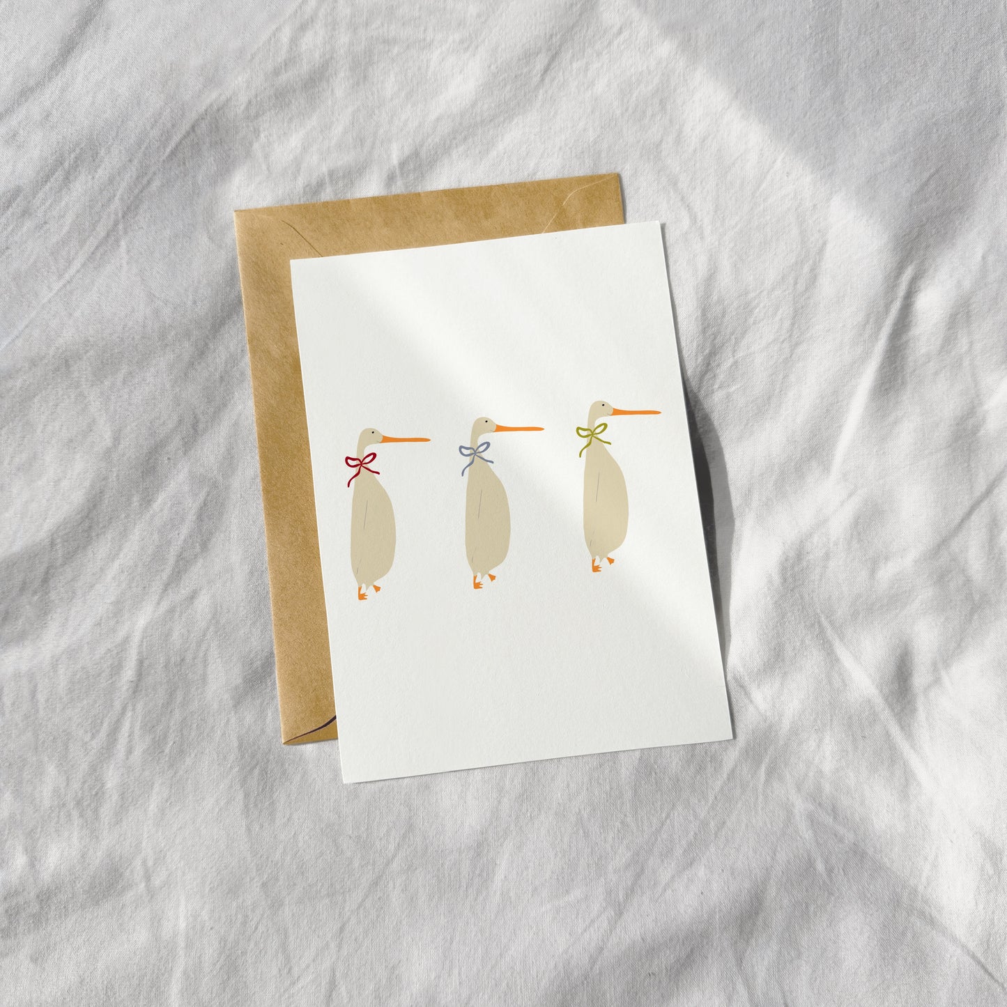 "Gänsefamilie" Postkarte