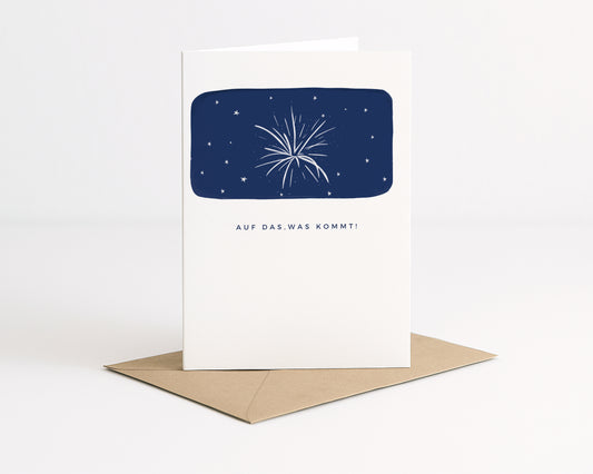 "Feuerwerk" Klappkarte