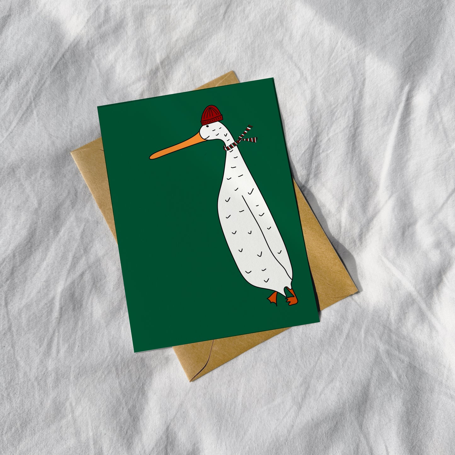 "Gans froh" Postkarte