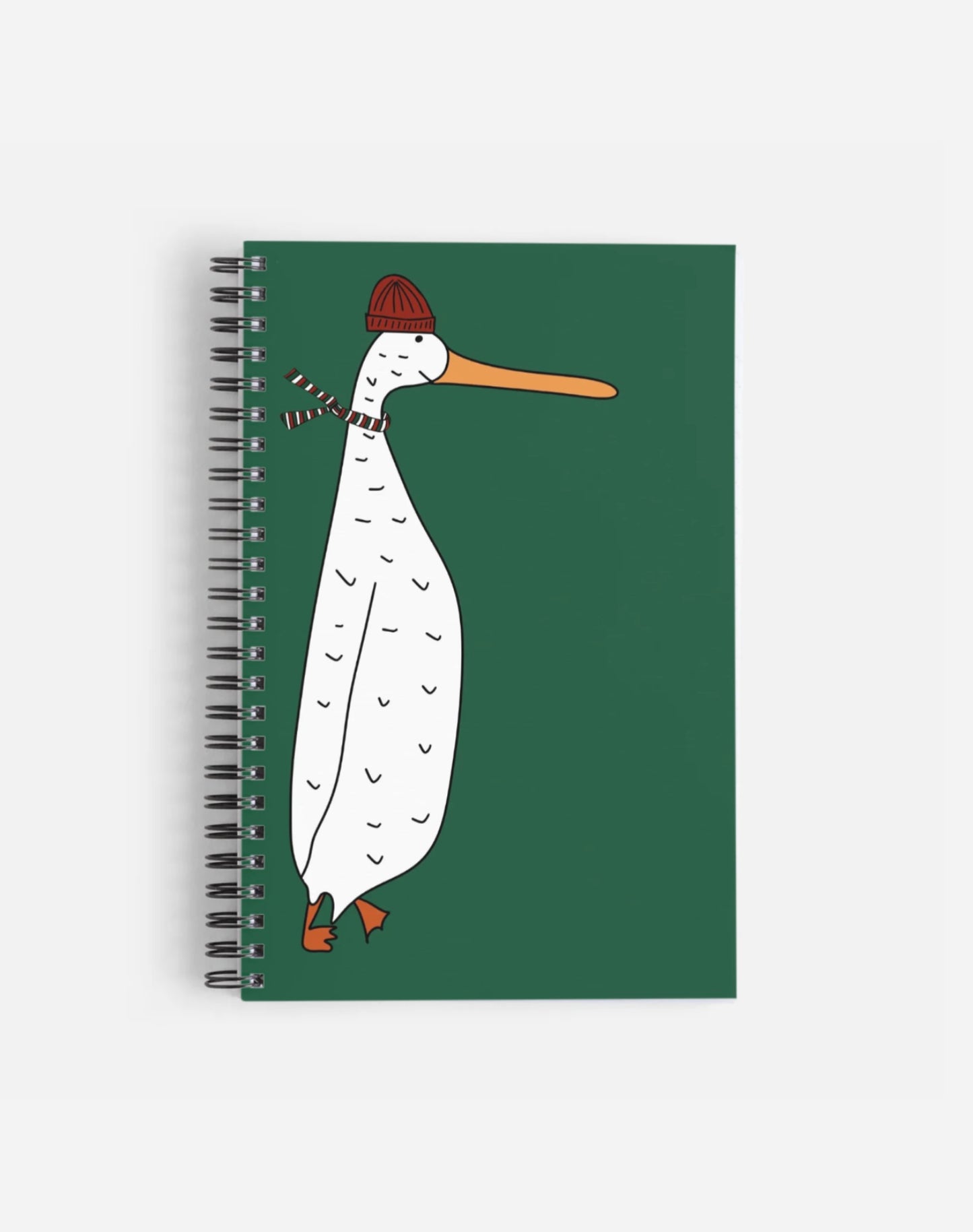 Spiralblock "Gans mit Schal"