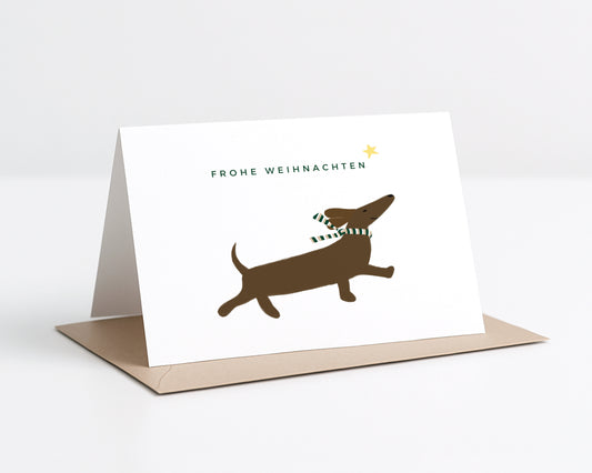 "Happy Dackel" Klappkarte