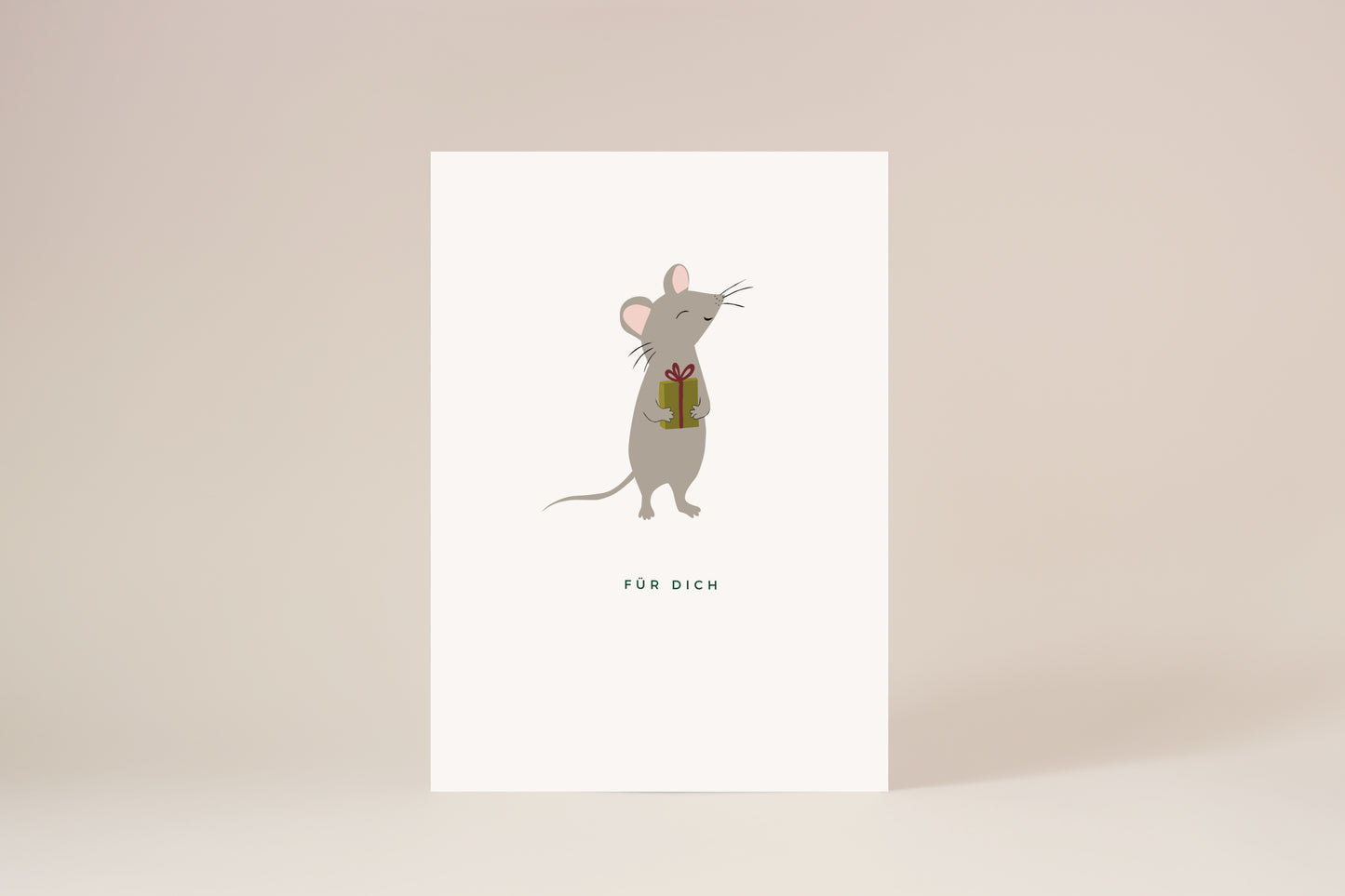 "Für dich, Maus" Postkarte