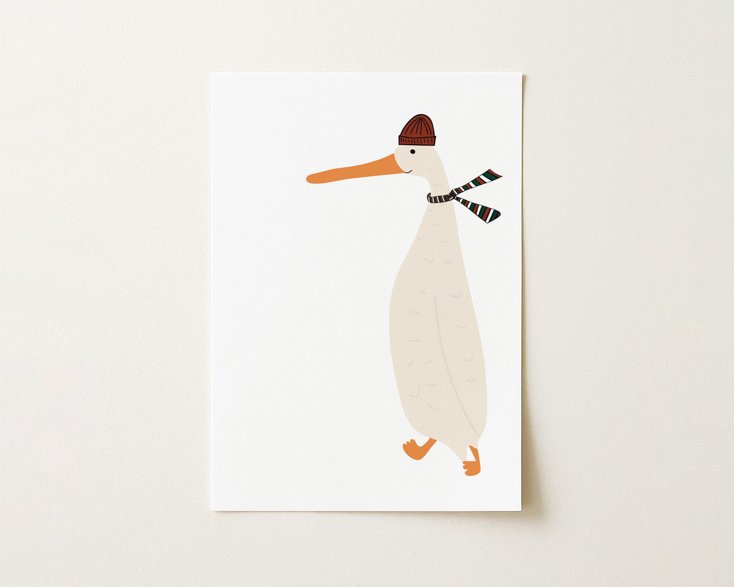 "Weihnachtsgans" Postkarte