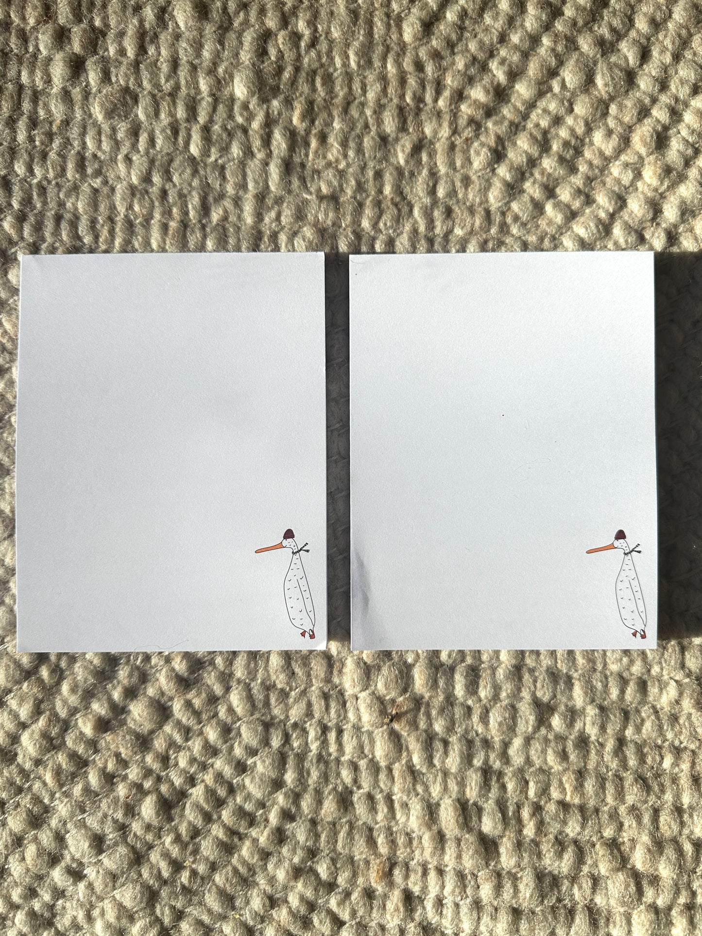 Notizblock "Gans mit Schal"