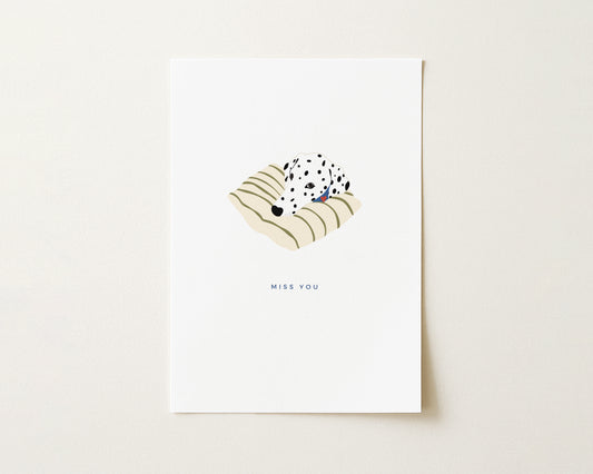 "Miss you, Alma" Postkarte