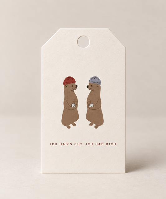 Geschenkanhänger "Ich hab's gut, Otto"